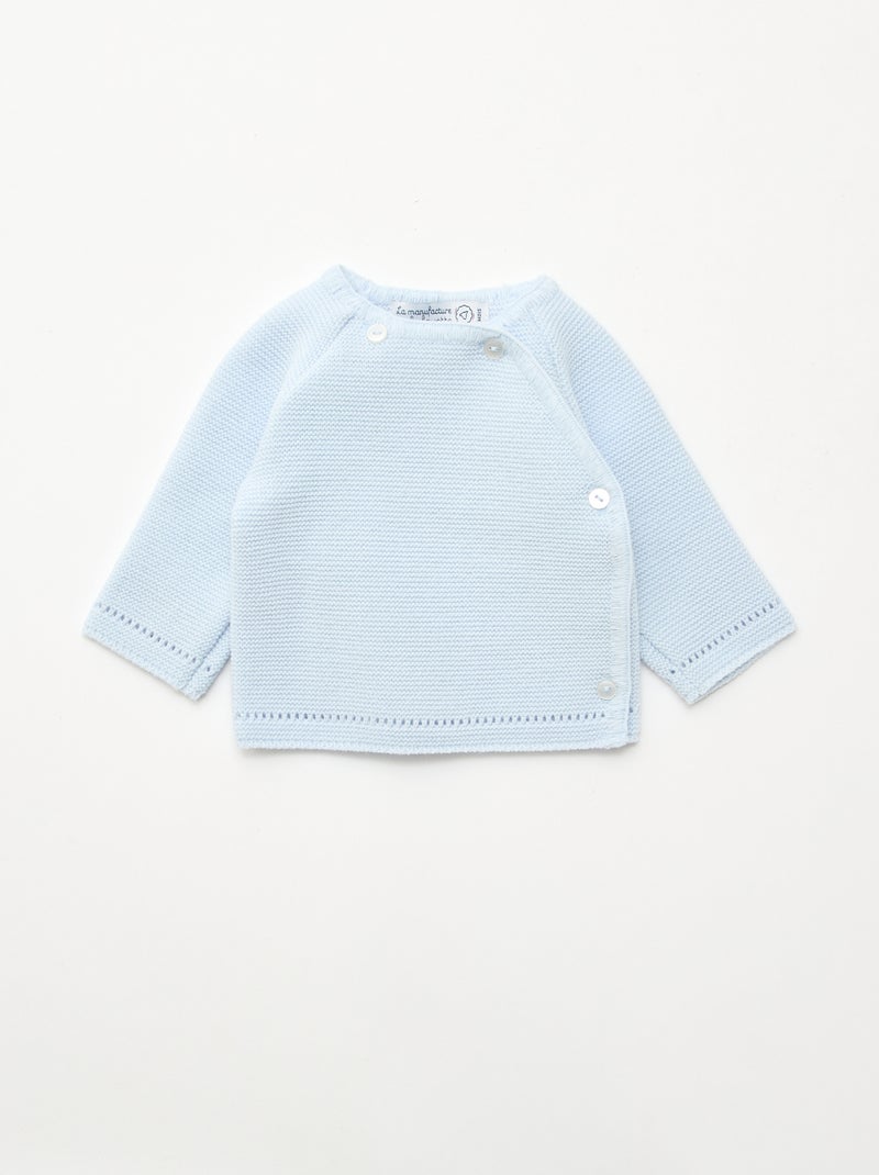 Camisola de malha 'La manufacture de Layette' Azul - Kiabi