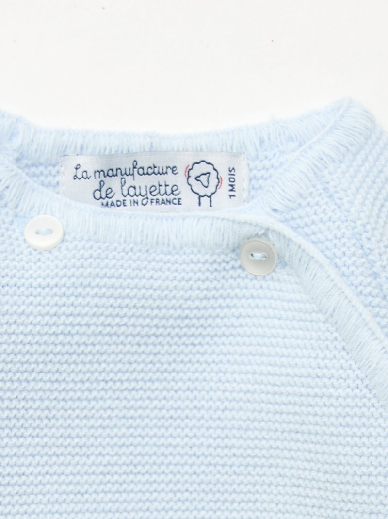 Camisola de malha 'La manufacture de Layette' Azul - Kiabi