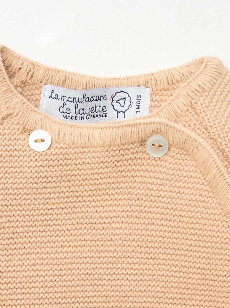 Camisola de malha 'La manufacture de Layette' Castanho - Kiabi