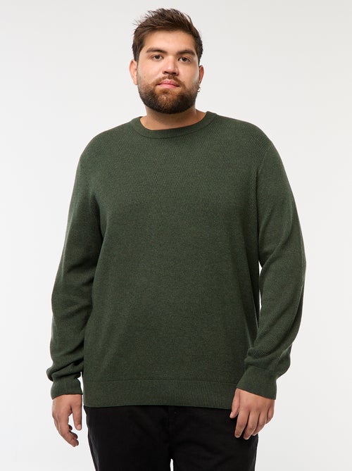 Camisola de malha lisa - Kiabi