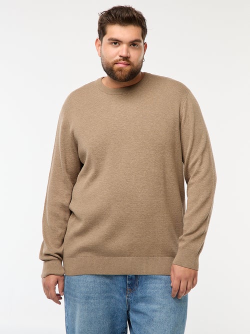 Camisola de malha lisa - Kiabi