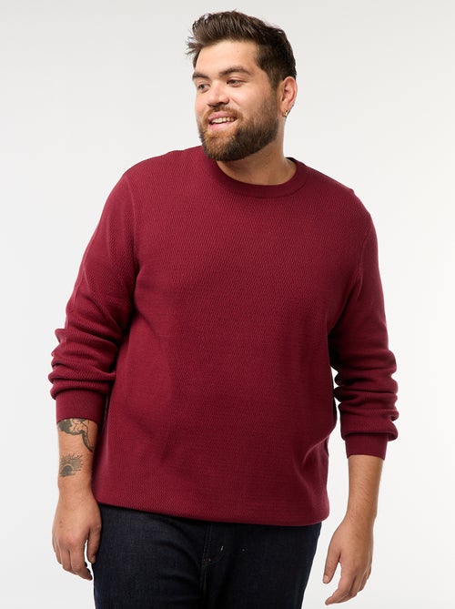 Camisola de malha lisa - Kiabi