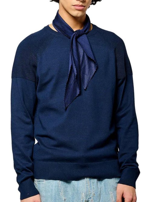 Camisola de Malha Masculina Kaporal Layer Azul Marinho - Kiabi Camisola de Malha Masculina Kaporal Layer Azul Marinho - Kiabi