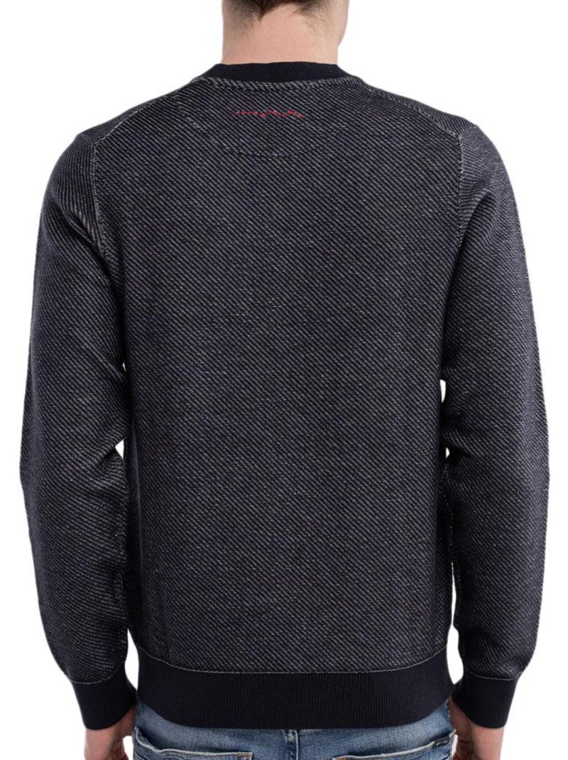 Camisola de Malha Masculina Teddy Smith Milan Azul-Marinho Azul-marinho - Kiabi