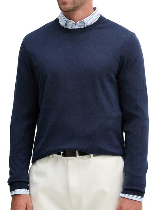 Camisola de malha masculina tommy hilfiger azul-marinho - Kiabi Camisola de malha masculina tommy hilfiger azul-marinho - Kiabi