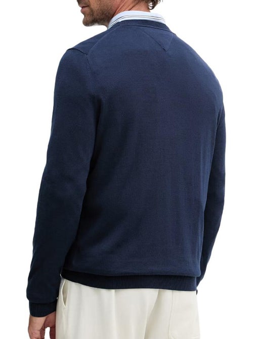 Camisola de malha masculina tommy hilfiger azul-marinho - Kiabi Camisola de malha masculina tommy hilfiger azul-marinho - Kiabi