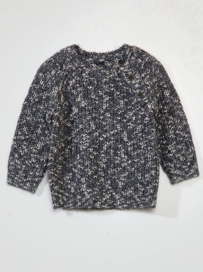Camisola de malha matizada CINZA - Kiabi