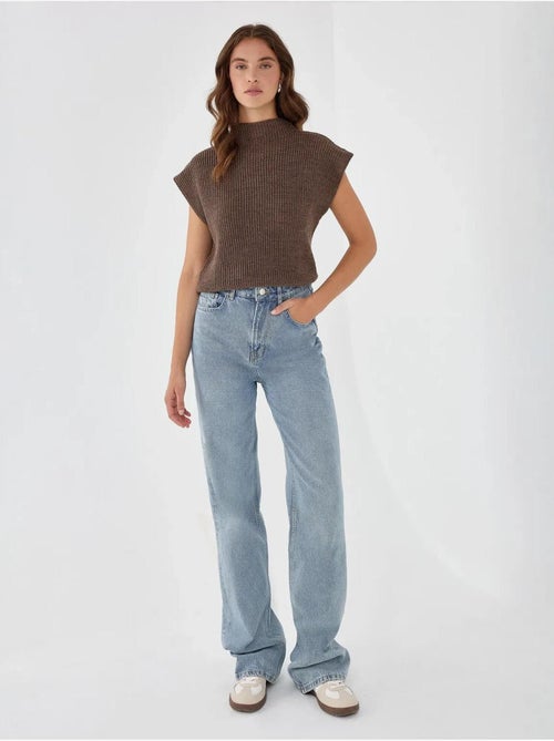 Camisola de malha meia gola alta - Kiabi Camisola de malha meia gola alta - Kiabi