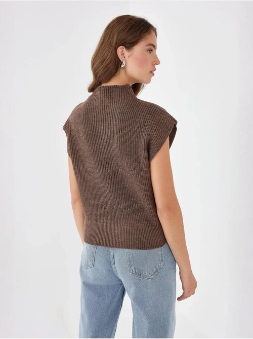 Camisola de malha meia gola alta - Kiabi Camisola de malha meia gola alta - Kiabi