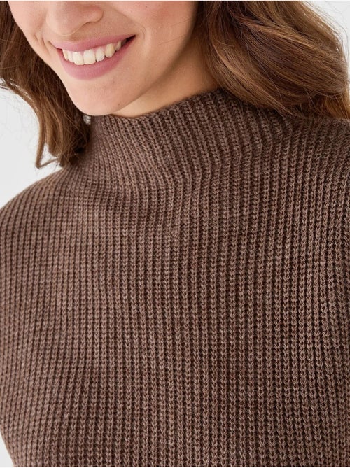 Camisola de malha meia gola alta - Kiabi Camisola de malha meia gola alta - Kiabi