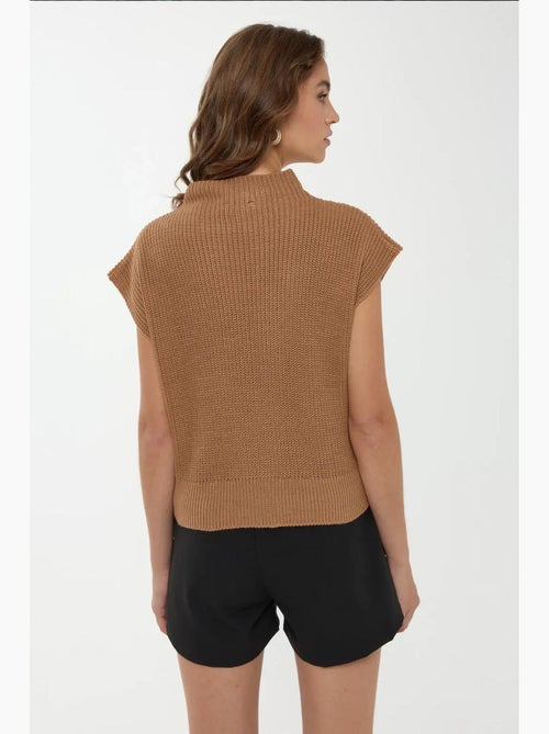 Camisola de malha meia gola alta hiccup - Kiabi Camisola de malha meia gola alta hiccup - Kiabi