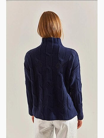 Camisola de malha meia gola alta lucci