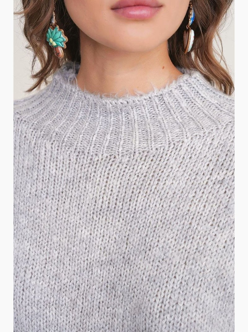 Camisola de malha mulher mixray Cinza claro - Kiabi