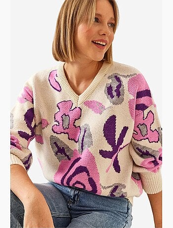 Camisola de malha multi estampada lucci