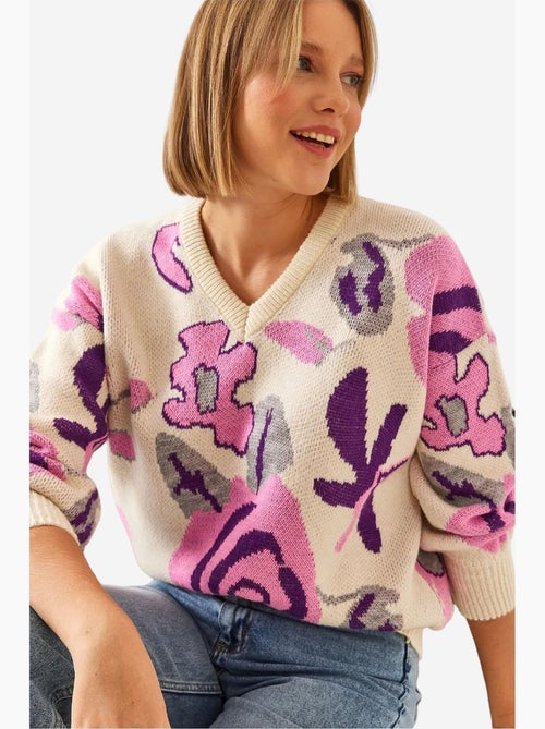 Camisola de malha multi estampada lucci - Kiabi Camisola de malha multi estampada lucci - Kiabi