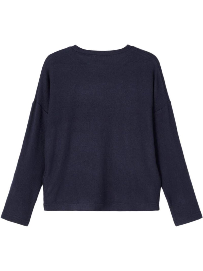 Camisola de Malha Name It Victi para Menina Azul - Kiabi