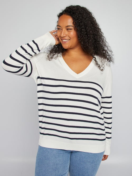 Camisola de malha nervurada - Kiabi
