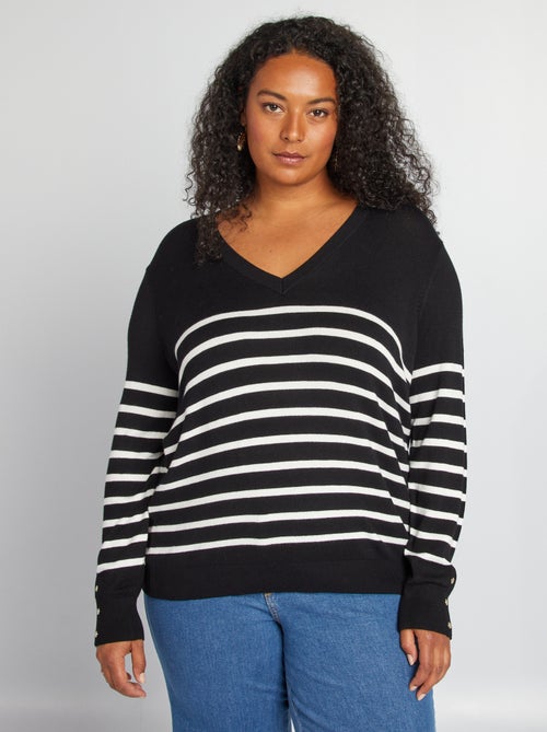Camisola de malha nervurada - Kiabi