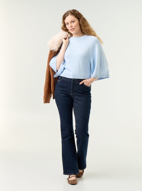 Camisola de malha oversize com cavas descaídas - Kiabi