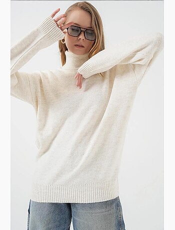 Camisola de malha oversize com gola alta bdart