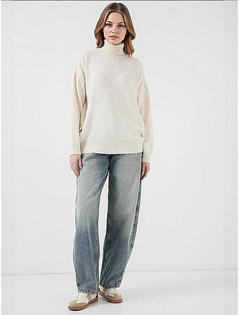 Camisola de malha oversize com gola alta bdart