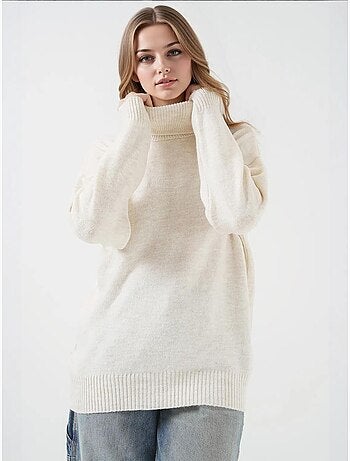 Camisola de malha oversize com gola alta bdart