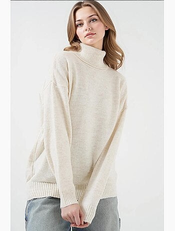 Camisola de malha oversize com gola alta bdart