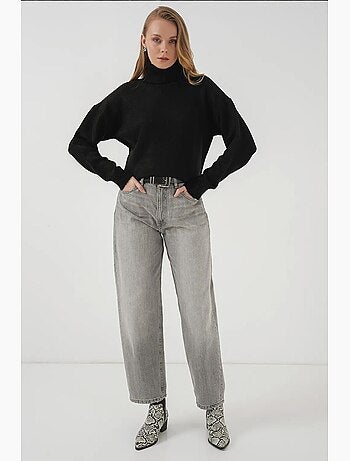 Camisola de malha oversize com gola alta bdart