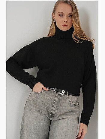 Camisola de malha oversize com gola alta bdart