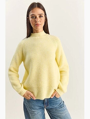 Camisola de malha oversized com decote redondo lucci