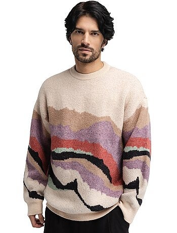 Camisola de malha oversized para homem
