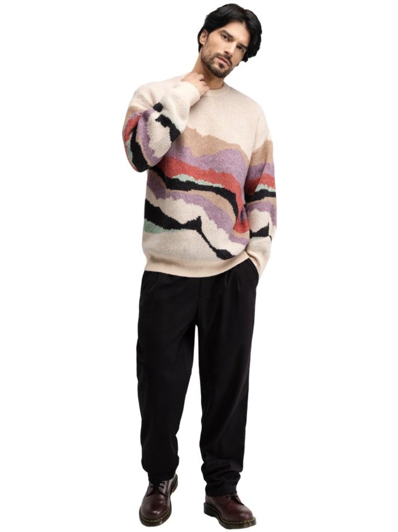 Camisola de malha oversized para homem Multicolorido - Kiabi