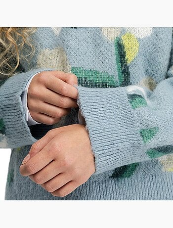 Camisola de malha oversized para mulher