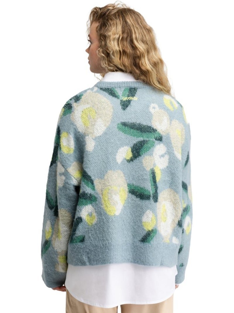 Camisola de malha oversized para mulher Azul - Kiabi