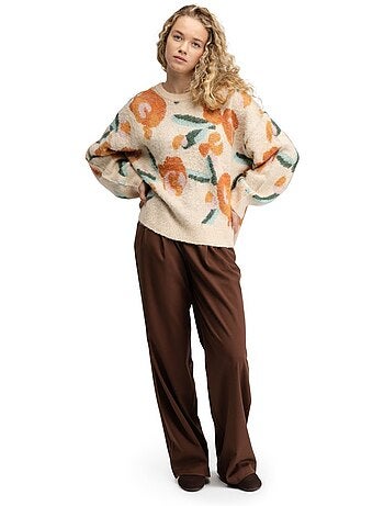 Camisola de malha oversized para mulher