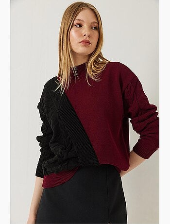 Camisola de malha patchwork lucci