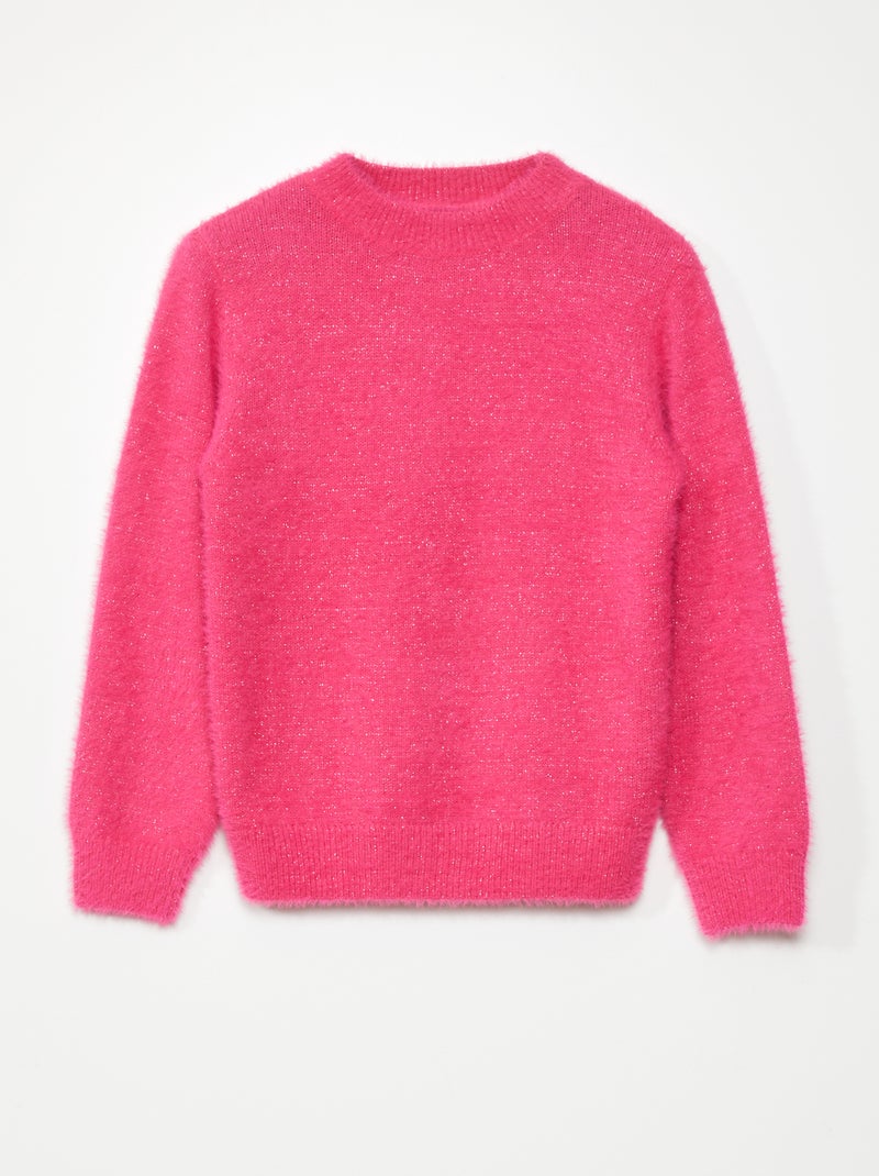Camisola de malha peluche ROSA - Kiabi