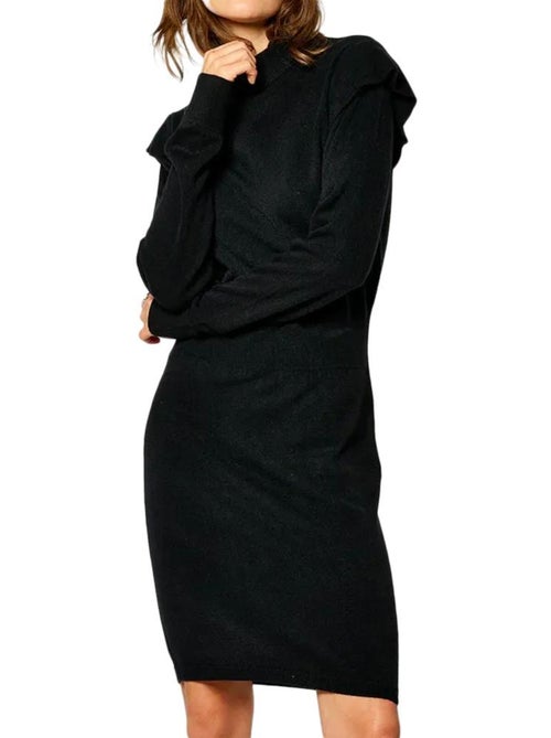 Camisola de Malha Preta para Mulher Kaporal Moji - Kiabi Camisola de Malha Preta para Mulher Kaporal Moji - Kiabi