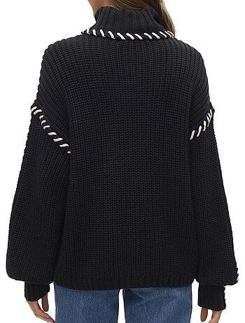 Camisola de Malha Preta Vero Moda Cream para Mulher