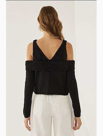 Camisola de malha recortada hiccup