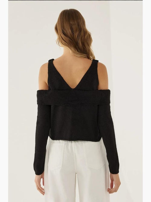 Camisola de malha recortada hiccup - Kiabi Camisola de malha recortada hiccup - Kiabi