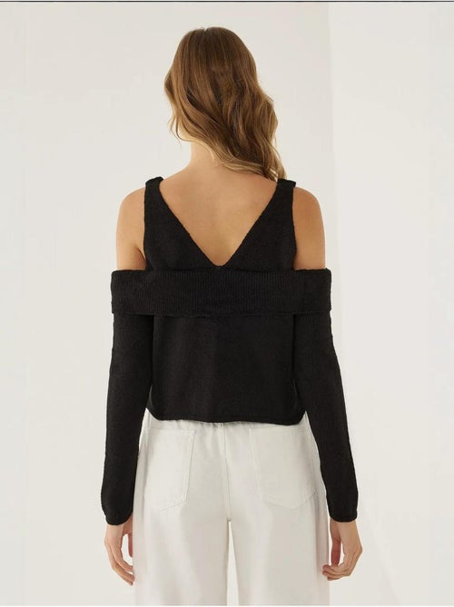 Camisola de malha recortada - Kiabi Camisola de malha recortada - Kiabi