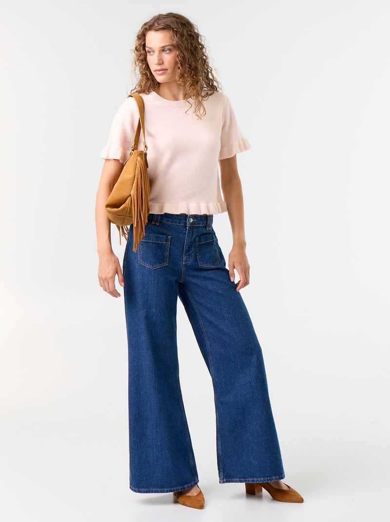 Camisola de malha Rosa - Kiabi
