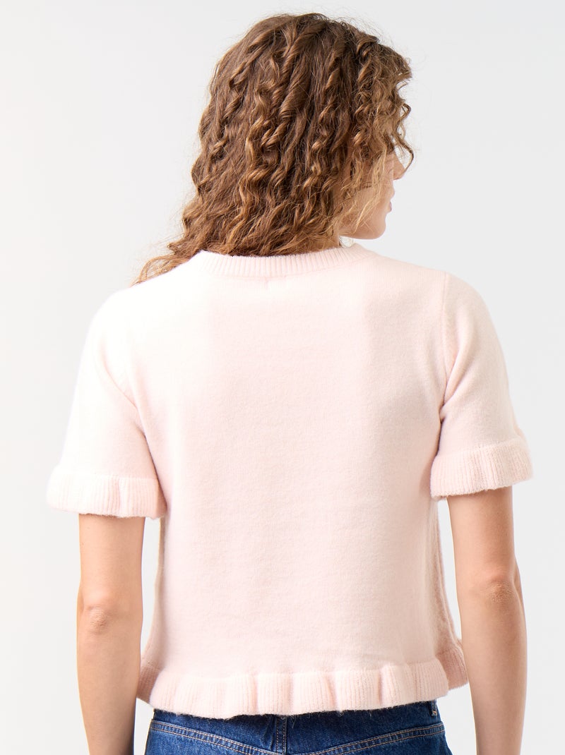 Camisola de malha Rosa - Kiabi