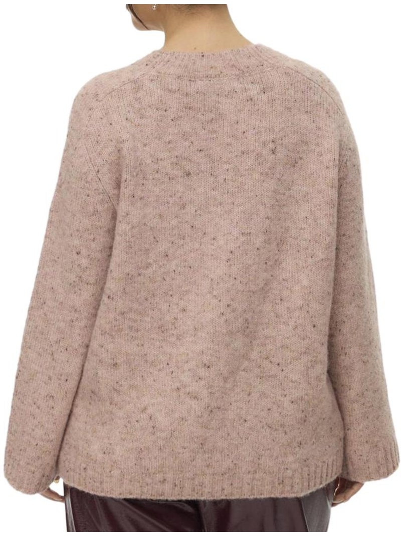 Camisola de Malha Rosa para Mulher Vero Moda Curve Cingrid Rosa - Kiabi