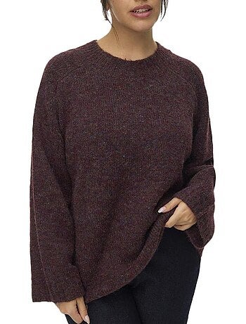 Camisola de malha roxa vero moda ingrid para mulher