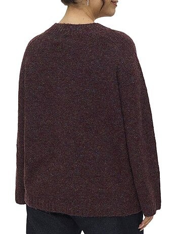 Camisola de malha roxa vero moda ingrid para mulher
