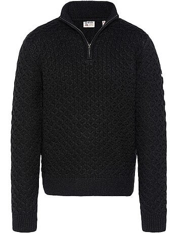 Sweatshirt Cinzento de Homem com Fecho Schott CIRCLE