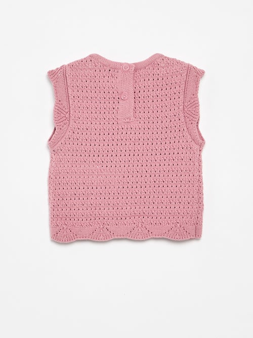 Camisola de malha sem mangas - Kiabi Camisola de malha sem mangas - Kiabi