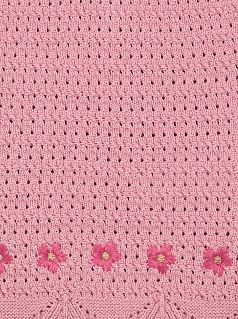 Camisola de malha sem mangas Rosa - Kiabi